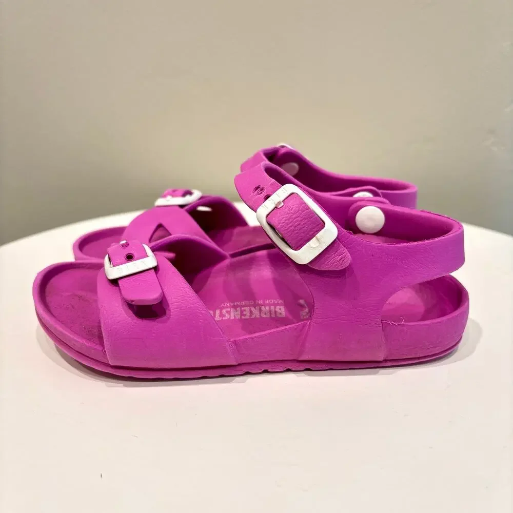 Birkenstock Rio Kids EVA Sandals in Fuchsia Pink - Size: 10-10.5 US / EU 28